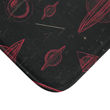 Cosmic Planets Bath Mat - Galaxy-Themed Home Decor for Space Lovers